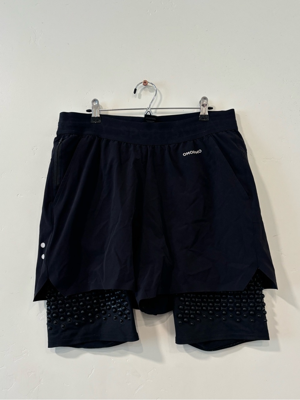 Omorpho Shorts Mens Size L Black G-Short 2-in-1 Weighted Training Running